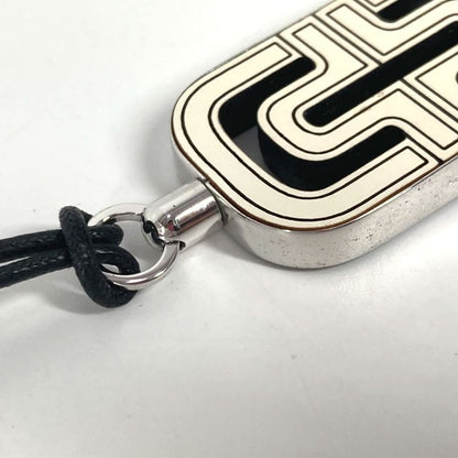 Bvlgari Bulgari Necklace Parentesi Logo Leather White