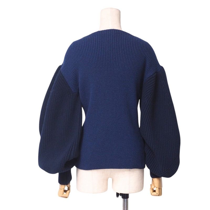 Loewe Sweater Size S Volume Sleeve Knit Sweater [recommended] Made In Italy