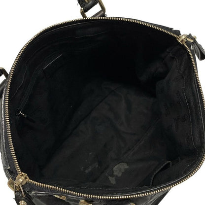 Gucci Handbag Sookie Stripe Line 247902 Black Leather