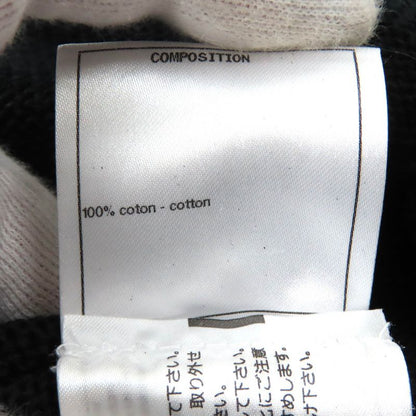 CHANEL P58547 100% Cotton Clear Coco Mark Button Openwork V-neck Knit Dress