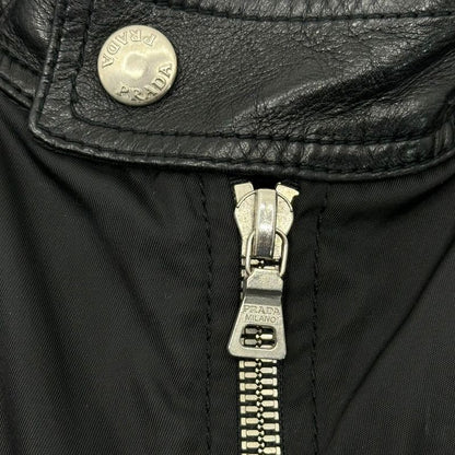 Prada 1996 Archive Leather Nylon Docking Vest Archive Leather Nylon Docking