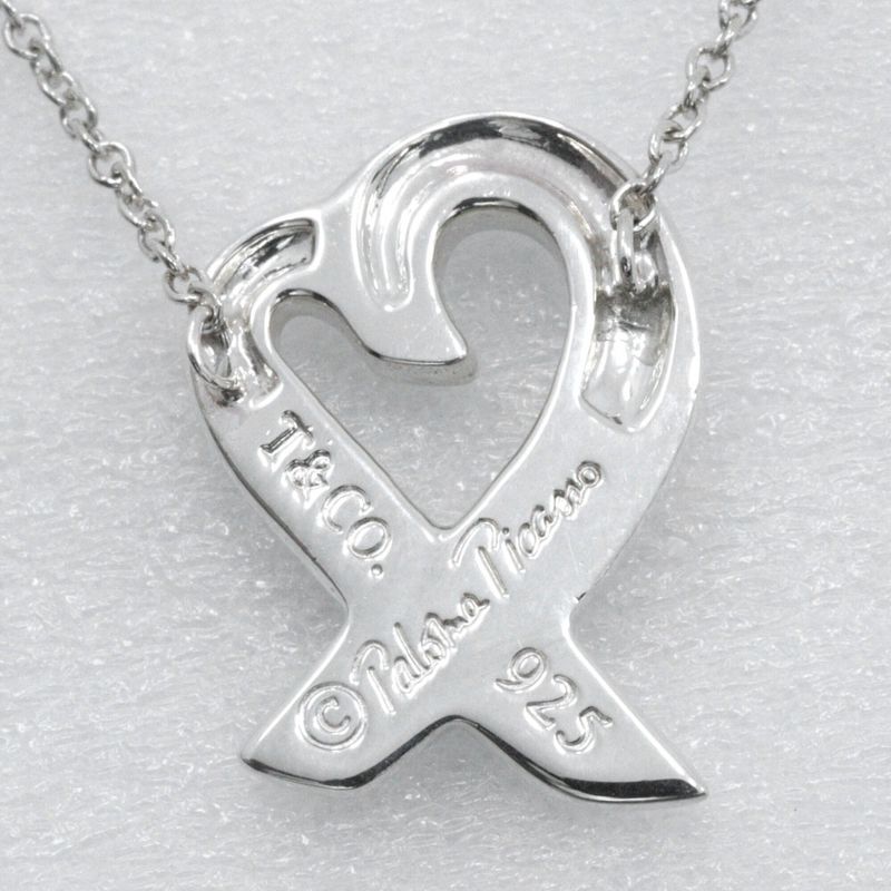 Tiffany & Co Loving Heart Paloma Picasso 925 Silver Ladies 2.6g Necklace