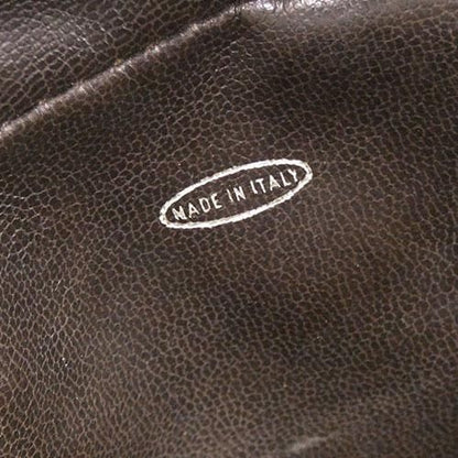 Chanel Double Chain V-stitch Lambskin Brown Shoulder Bag Gold