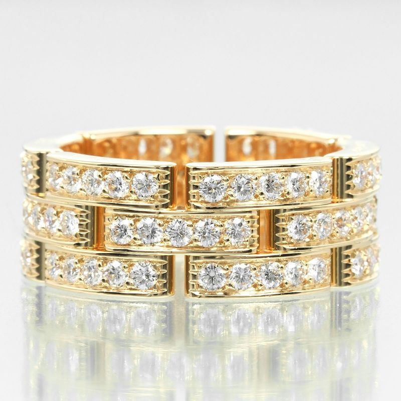 Cartier Maillon Panther 3-row 18K Yellow Gold And Fully Paved With Diamonds