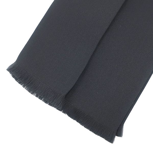 Hermes Necktie None Ground 5.5cm (2.17in) Silk Black Scarf Tie [box