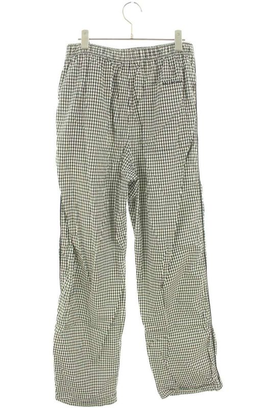 Balenciaga 626833 Til17 Hound's Tooth Check Nylon Long Pants Men 46