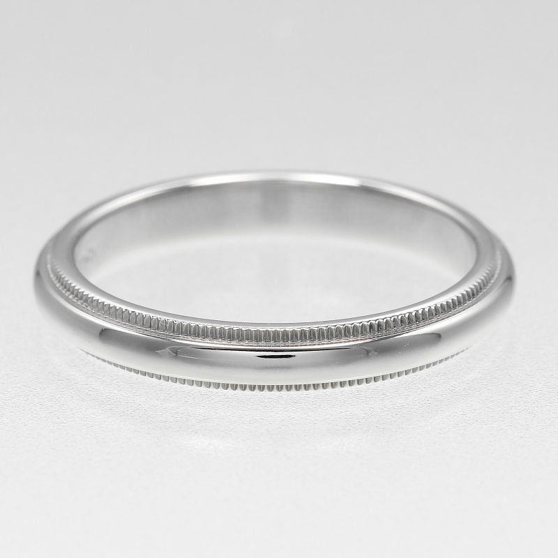 Tiffany & Co Together Millegrain Band 3mm (0.12in) Model Pt950platinum #16