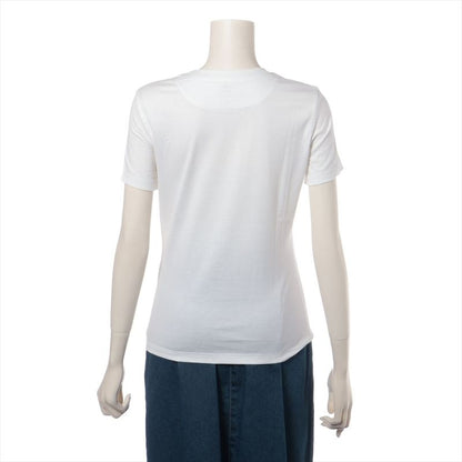 Hermes 100% Cotton T-shirt Women's 36 2e4613du White Made In France