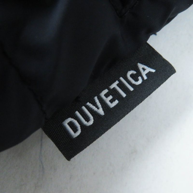 duvetica Duvetica Carysdue Lekkis Rabbit Fur Hooded Down Coat Navy 38 Made In