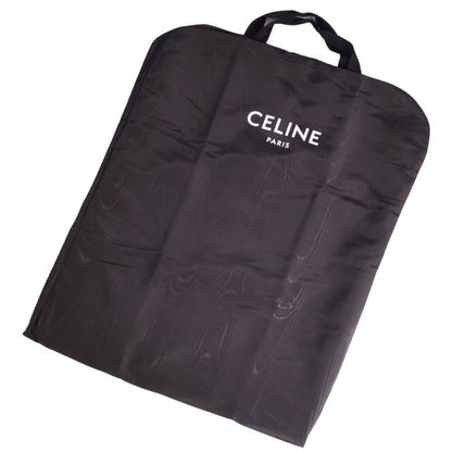 Celine Long Coat Double Breasted Check Wool