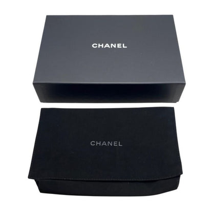 Chanel Shoulder Bag Ribbon Chain Wallet Matelasse Lambskin Coco Mark Pearly