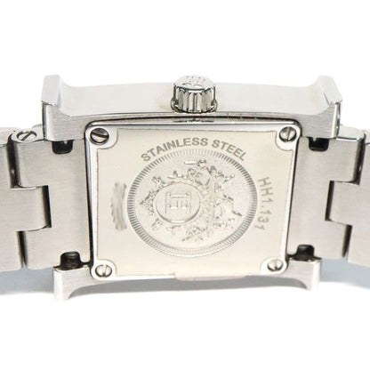 Hermes H Watch Mini 21 mm (0.83in) Hh1.131 SS Ashie Bracelet White
