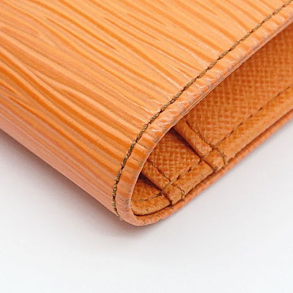 Louis Vuitton Epi Portefeuille Viennois Foldable Wallet Clasp Orange Box