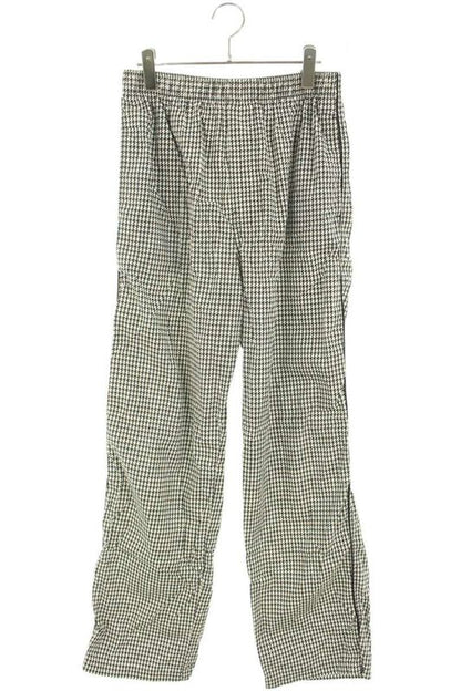 Balenciaga 626833 Til17 Hound's Tooth Check Nylon Long Pants Men 46