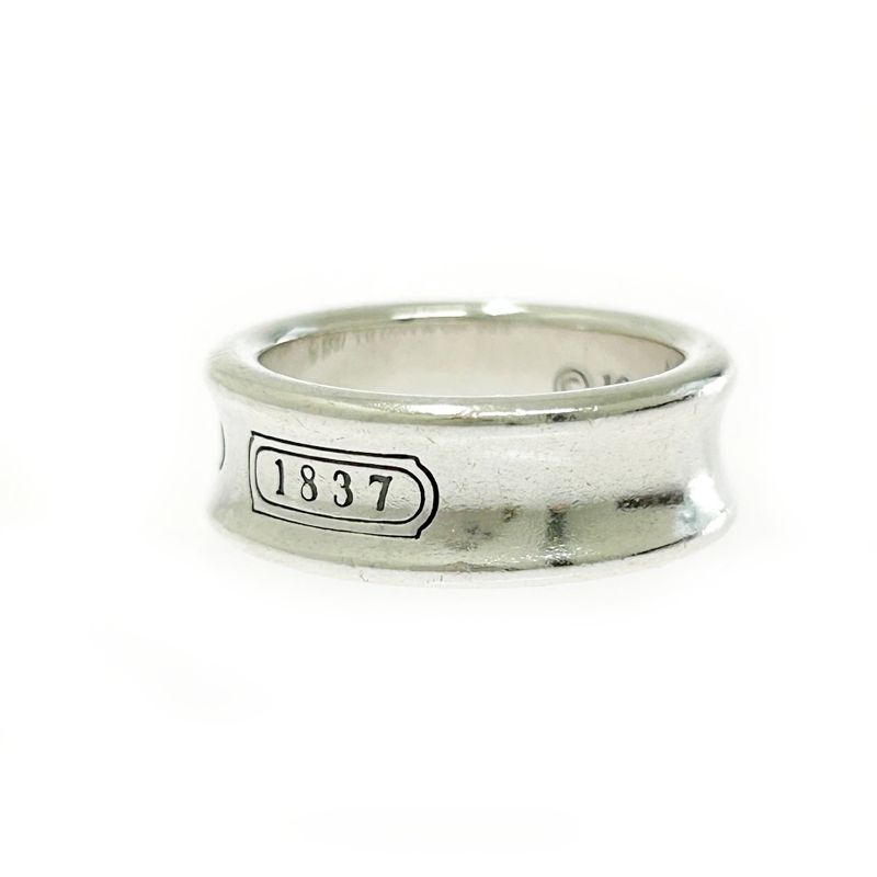 Tiffany & Co Silver 1837 Narrow Ring 7.0g 925 Engraved 487472 Ring