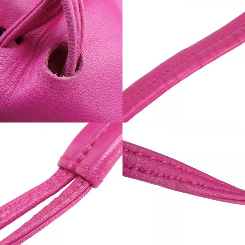 Loewe Shoulder Bag Anagram Nappaleather Pink Gold Hardware Drawstring Shoulder