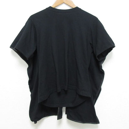 Good Celine Phoebe Period Leather Trim Layered Cut and Sewn Size S Black