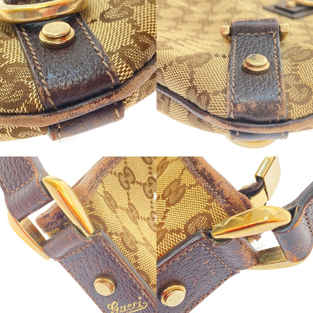 Gucci Shoulder Bag GG Canvas 131326 Brown