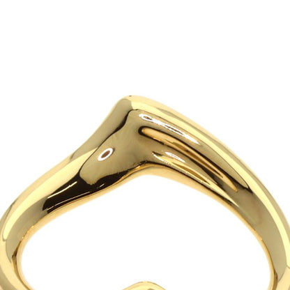 Tiffany & Co Open Heart TOP Pendant Top 18K Yellow Gold Ladies