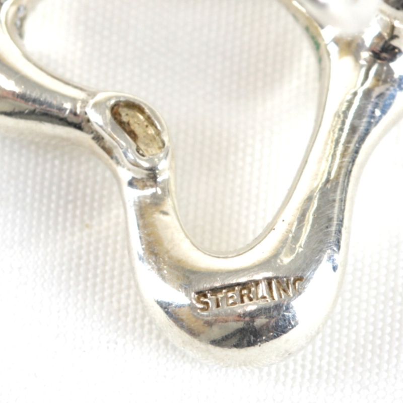 925 Silver Tiffany & Co Open Heart 107g Accessories Earring