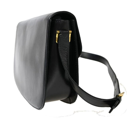 Celine Carriage Shoulder Bag Leather Black 83fa496