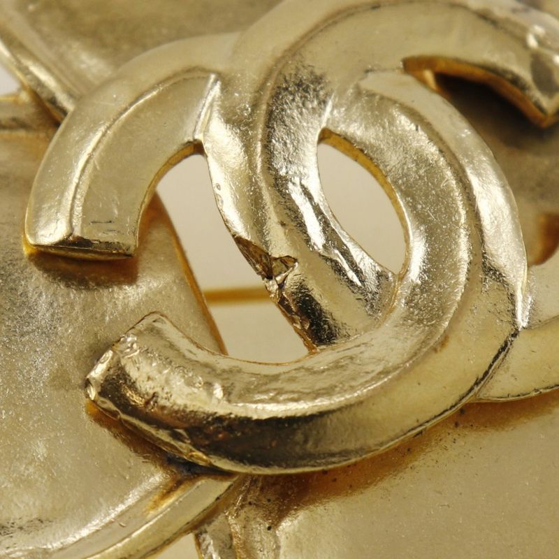Chanel Clover Gold Plated 96P Ladies 28.8g Brooch