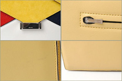 Celine Shoulder Bag Clutch Bag 2way Celine 171953 Yellow With Strap