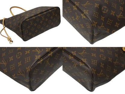 Louis Vuitton Monogram Neverfull PM Tote Bag Brown Vachetta Leather Gold — view 8