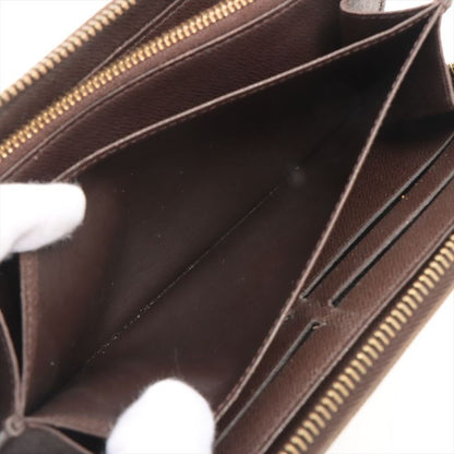 Louis Vuitton Damier Zippy Wallet Round Zip Wallet Long Wallet N60015 Ebène