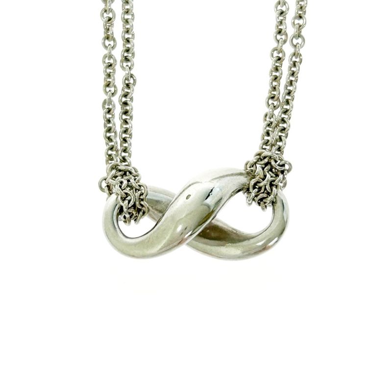 Tiffany & Co Silver Infinity Necklace 7.5g 925 Engraved 404788 Necklace