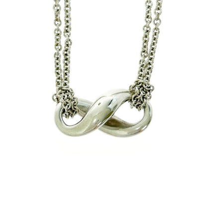 Tiffany & Co Silver Infinity Necklace 7.5g 925 Engraved 404788 Necklace