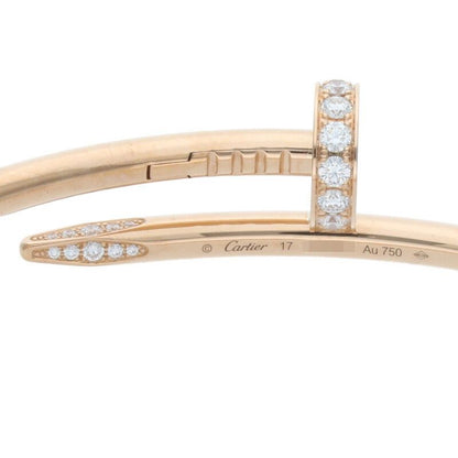 Cartier New Shape Juste UN CLOU Bracelet DIA 18K Pink Goldjuste Un Clou Half
