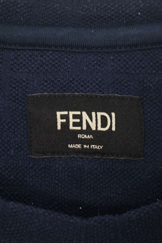 Fendi Fy0936 AN1T Zucca Pattern Terry T-shirt Men's S