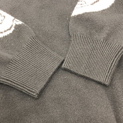 Chanel Sweater Street Coco Mark Ribbon Heart P80299 Cashmere Black