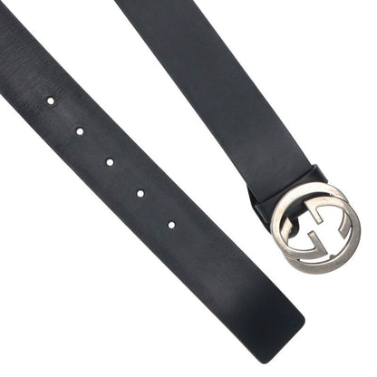 Gucci 546989 Logo Buckle Leather Belt Men's 85 34