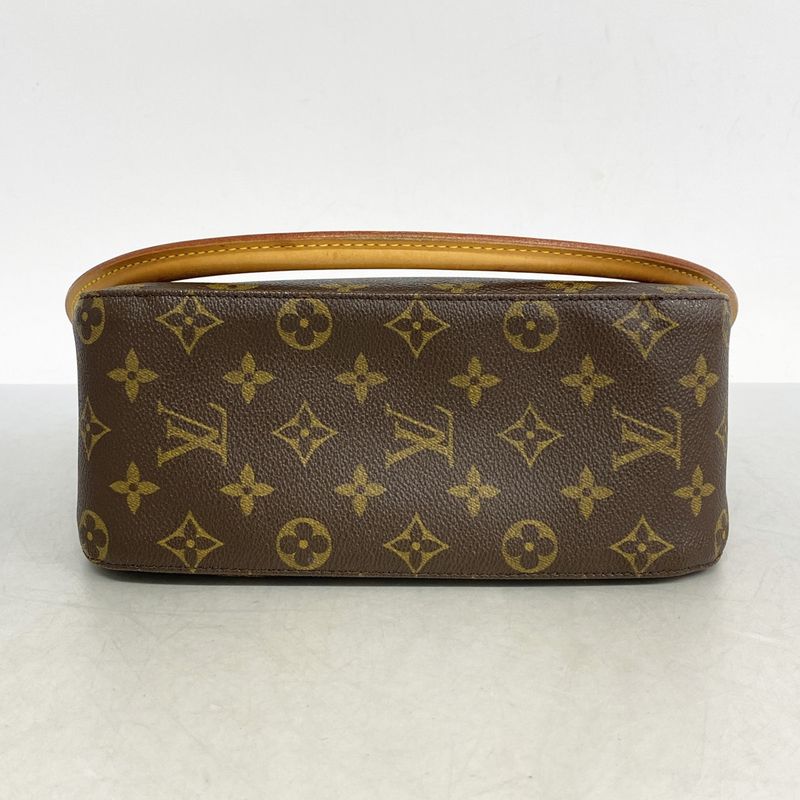 Louis Vuitton Shoulder Bag Monogram Looping MM M51146 Brown Ladies