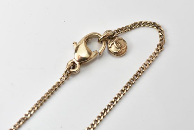 Chanel Necklace Pendant Chain Ladies Marine Motif