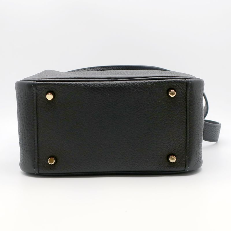Hermes Lindy Mini Taurillon Clemence Noir Black Gold Hardware