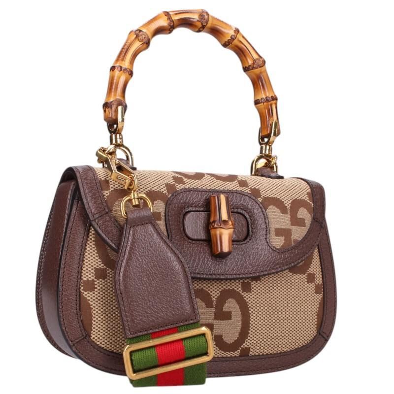 Gucci Bamboo 1947 Jumbo GG 2WAY Handbag For Men