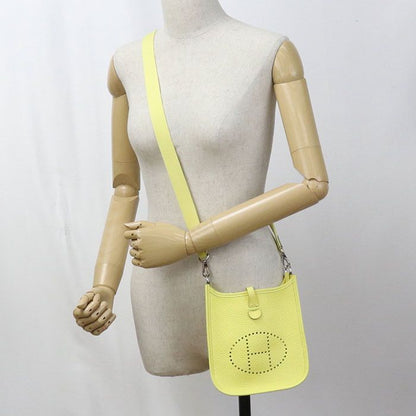 Hermes Evelyn TPM Shoulder Bag Taurillon Clemence W Engraved Ladies