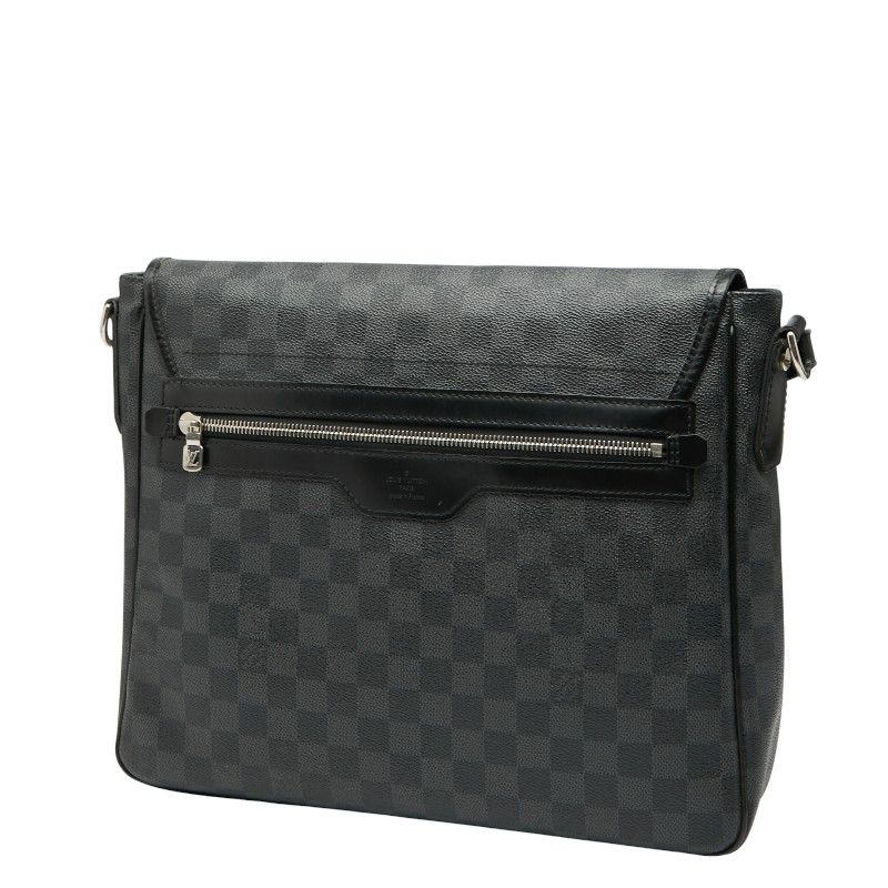 Louis Vuitton Damier Graphite Danielle MM Crossbody Shoulder Bag N58029 Black