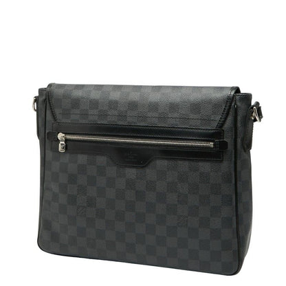 Louis Vuitton Damier Graphite Danielle MM Crossbody Shoulder Bag N58029 Black