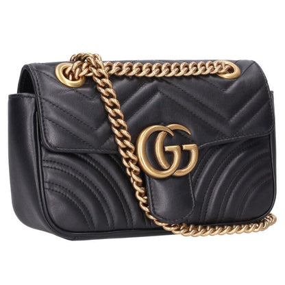 Gucci 446744 GG Marmont Quilted Shoulder Bag Women
