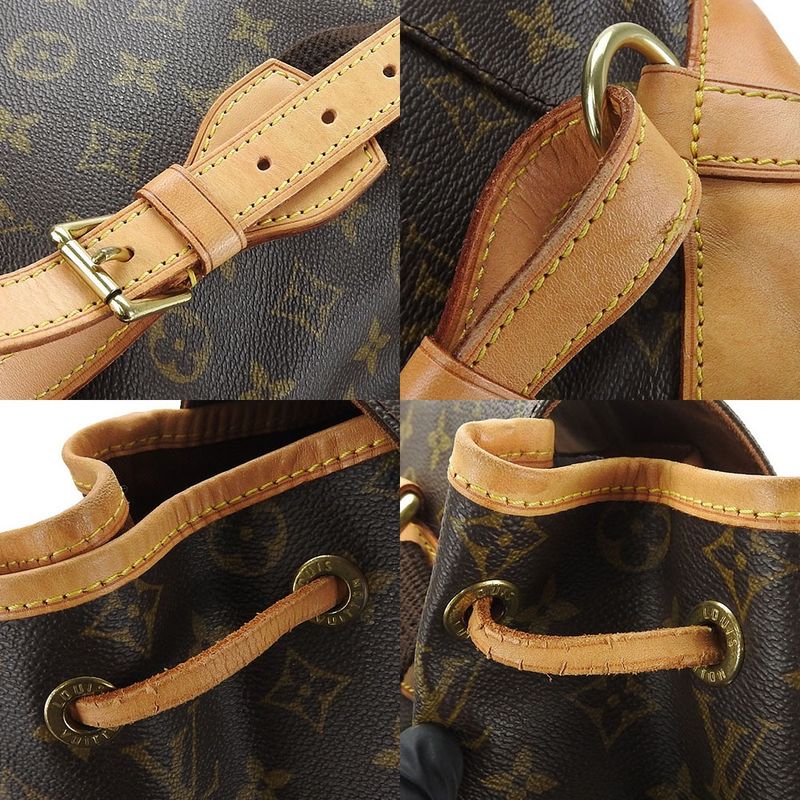 Louis Vuitton Rucksack Backpack Sac Montsouris GM M51135 Monogram Gold Hardware