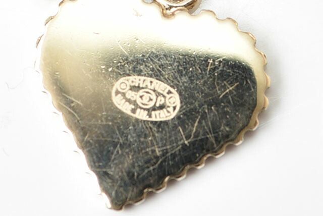 Chanel Earrings Chanel Swing Earrings CC Mark Heart Motif Pink Gold