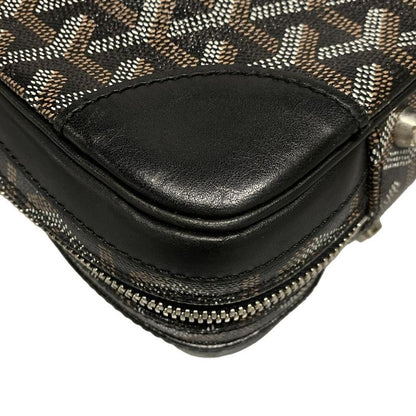 Goyard Business Bag Diplomat Black×brown×white Leather