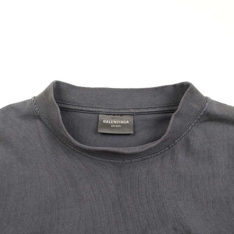 Balenciaga 23aw Be Kind Tee Oversize D T-Shirt 739028 Tpvd5 Charcoal 3