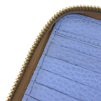 With Box Gucci 2017 354497 Teal Leather Round Zip Wallet Bifold Wallet With