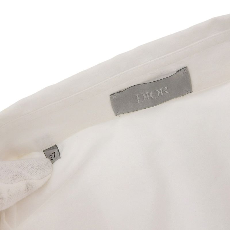 Dior 2019 Item Sequin Embellished White Dress Shirt 37 Men's M Shirt