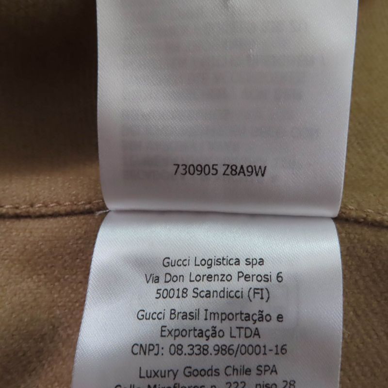 Gucci 730905 100% Wool Leather Large Cape Coat With Logo Buttons Poncho Brown